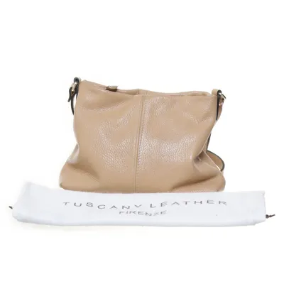 Schoudertas (Beige) van Tuscany Leather Leer