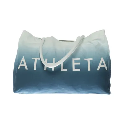 Sac en toile (Bleu, Blanc) de Athleta Coton