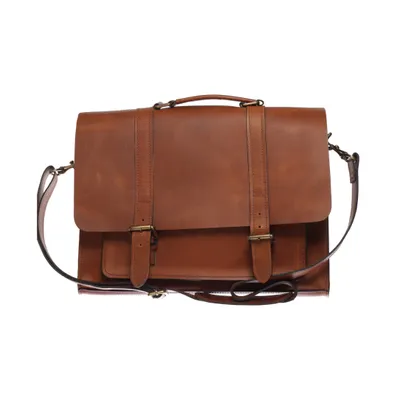 Mallette (Marron) de H&M Coton, Cuir