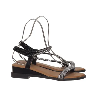 Sandalen (Zwart, Zilver) van Bellamica