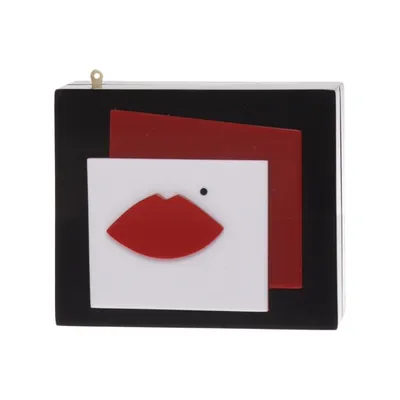 Aftonväska (Svart, Röd, Vit) från Lulu Guinness