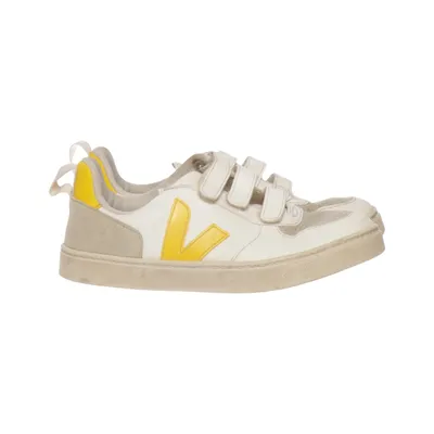 Sneakers (Wit, Grijs, Geel) van Veja Leer