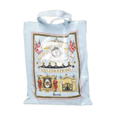 Handbag (Blue, Yellow, Red) from Harrods
