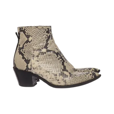 Heeled boots (Beige, Black, Multicolored) from Angelo Bervicato Leather