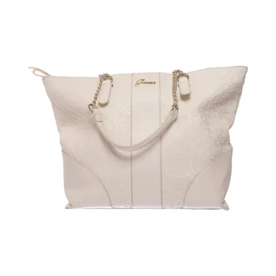 Handbag (Beige) from Guess Polyester, Polyurethane