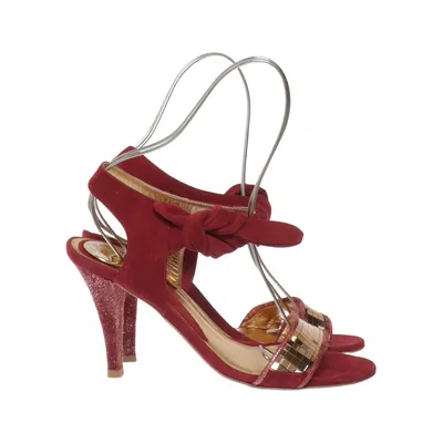 High heel sandals (Red, Gold) from Miss Sixty Leather