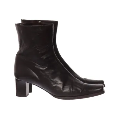 Heeled boots (Brown) from Leonardo Da Vinci Leather