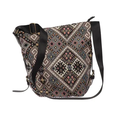 Skuldertaske (Sort, Flerfarvet) fra Ceannis Polyester, Polyurethan