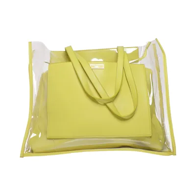 Handbag (Yellow) from MOA Polyester, Polyurethane