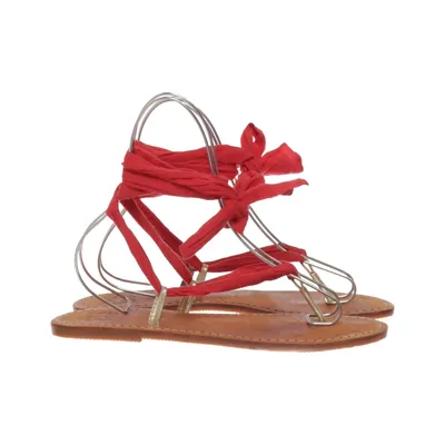 Sandalen (Rood, Bruin, Goud) van Flip Flop Katoen, Leer