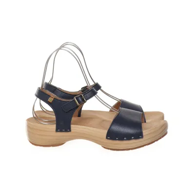 El Naturalista Women's Leather Open-Toe Sandals - Comfortable Velcro Heels - View #14