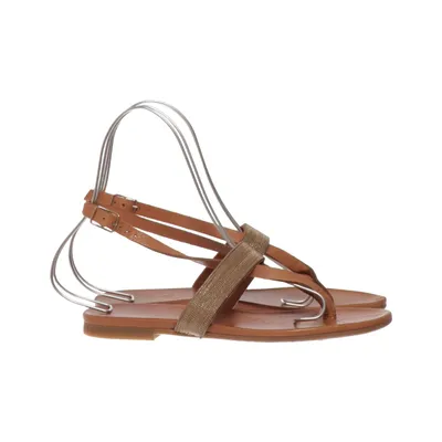 Sandaler (Brun, Guld) fra Nuovo Læder
