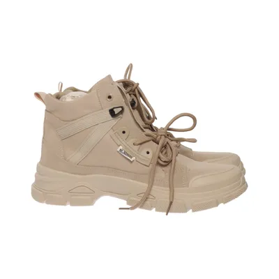 Laced boots (Beige) from Speed