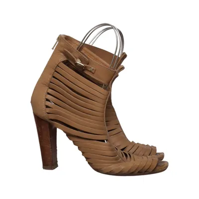 Heeled boots (Beige) from Alberto Gozzi Leather