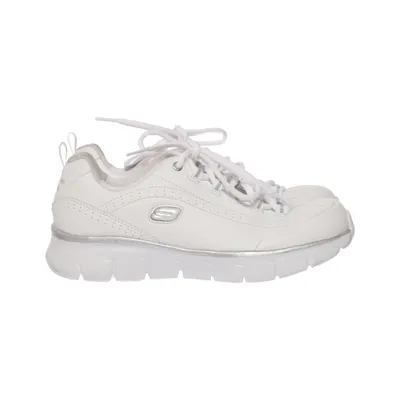 Träningsskor (Vit, Silverfärgad) från Skechers Polyuretan
