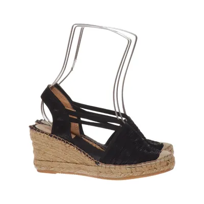 Chaussure compensées (Noir, Beige) de Vidorreta Cuir