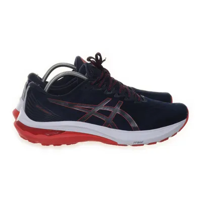 Running shoes (Blue, White, Red) from Asics