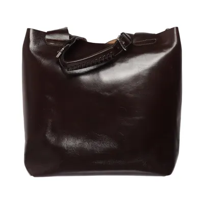 Handtas (Bruin) van Borse in Pelle