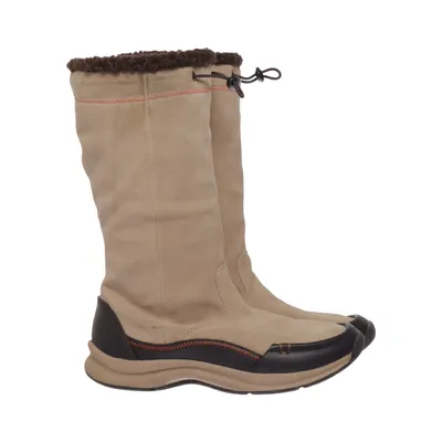 Enkellaarzen (Beige, Zwart) van Lands' End Leer