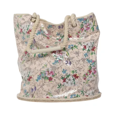 Strandtaske (Beige, Flerfarvet) fra Oxygene