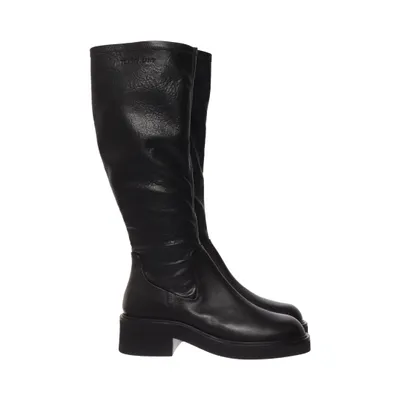 Stiefel (Stretchy Long Boot) von Tommy Hilfiger Jeans Leder
