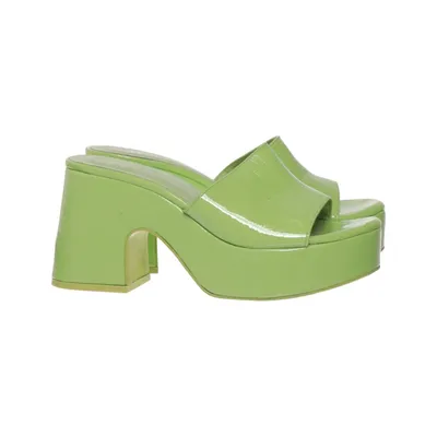 Sandales à talons hauts (Vert) de Bershka