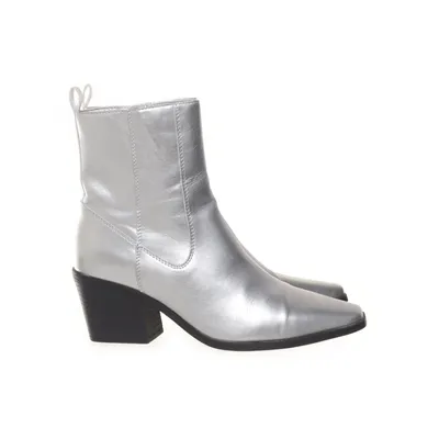 Heeled boots (Silver) from Clou Faux leather