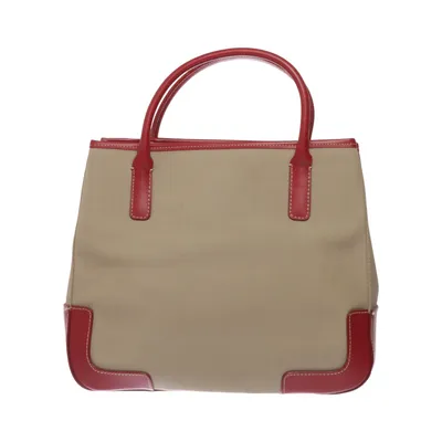 Handbag (Beige, Red) from Baron