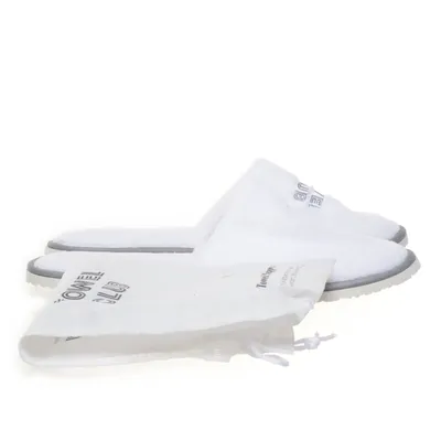Slippers (White, Gray) from Towel Club