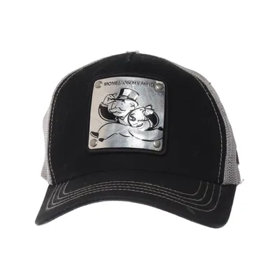 Truckerkeps (Svart, Grå) från Monopoly Bomull, Polyester