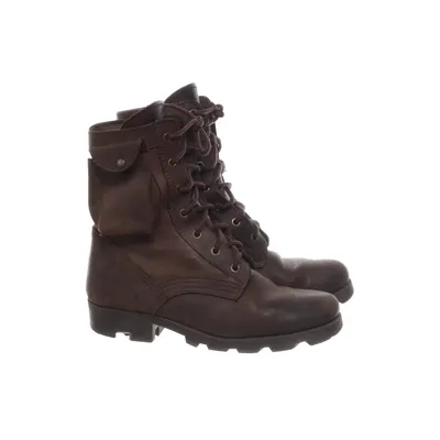 Laced boots (Brown) from Attitude Leather