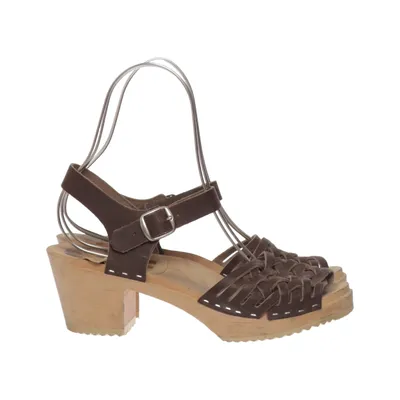 Clogs (Brown) from Torpatoffeln Leather