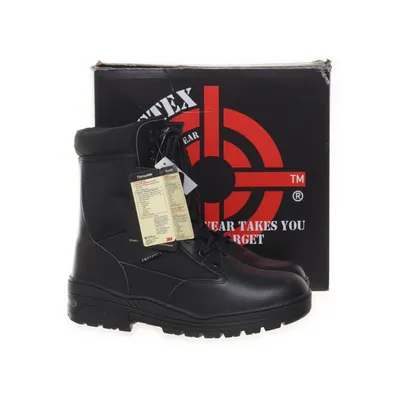 Laced boots (Black) from Fostex Leather