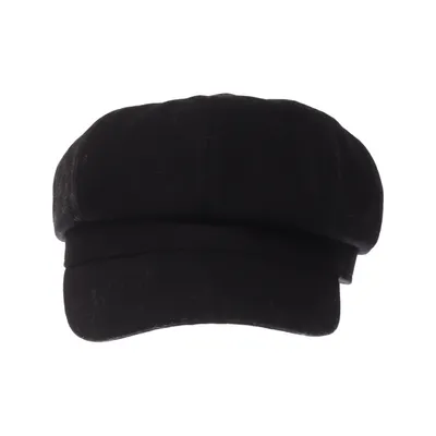 Newsboy cap (Svart) Polyamid, Ull