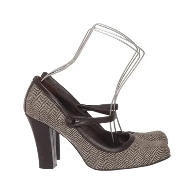 High heels (Brown, Beige) from Blendshe Leather
