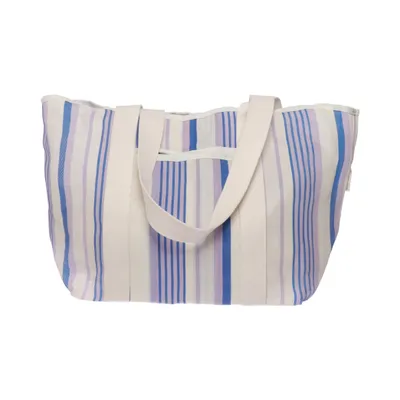 Sac en toile (Blanc, Bleu, Violet) de Søstrene Grene Polyester