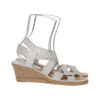 Chaussure compensées (Argent, Beige) de Graceland