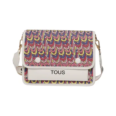Shoulder-bag (White, Multicolored) from Tous Cotton