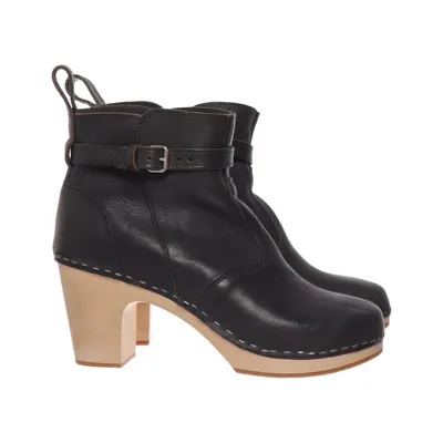 Sabots (Bleu) de Swedish Hasbeens Cuir