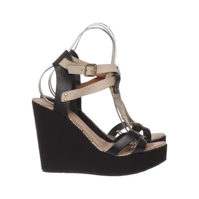 Chaussure compensées (Noir, Beige, Multicolore) de Nome Cuir