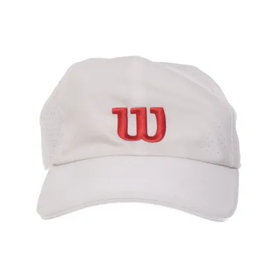 Baseballkasket (Hvid, Rød) fra Wilson Bomuld, Polyester