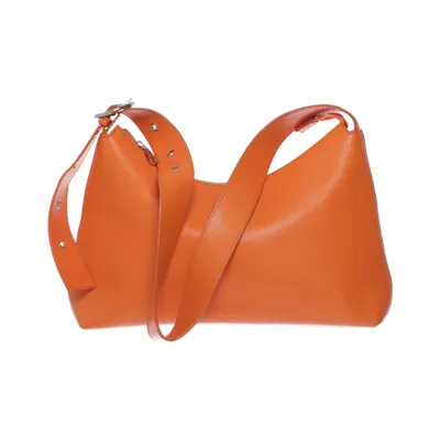Shoulder-bag (Orange) from Silfen Leather, Polyester