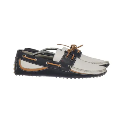 Boat shoes (Blue, White, Brown) from Tod's Leather