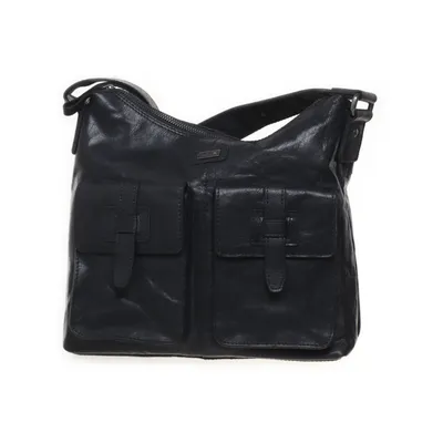 Axelremsväska (Svart) från Spikes & Sparrow Bomull, Skinn, Polyester