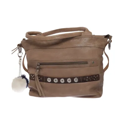 Sac à main (Beige) de Amsterdam Noosa Coton, Cuir