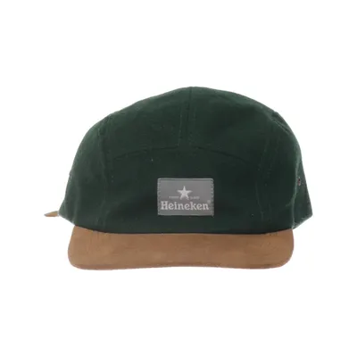 Kasket (Grøn, Brun) fra Heineken Imiteret ruskind, Polyester, Uld