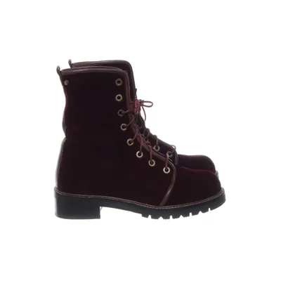 Bottes à lacets (Rouge) de Stuart Weitzman Cuir