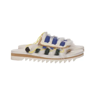 Slip-ins (White, Blue, Multicolored) from Suicoke Fur, Polyurethane