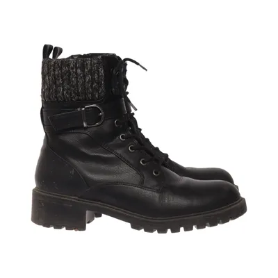 Laced boots (Black) from Landrover Polyester