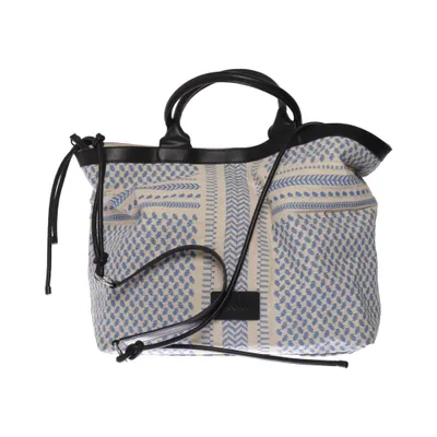 Weekendbag (Blå, Vit) från Lala Berlin Bomull, Linne, Polyuretan